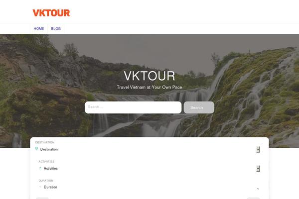 vktour.com site used Travel-and-tour