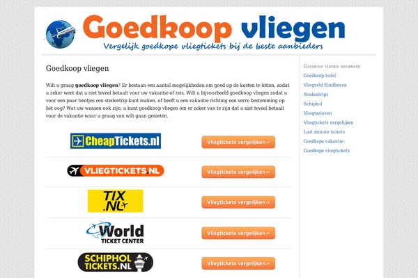 vliegengoedkoop.nl site used Theme1
