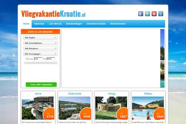 vliegvakantiekroatie.nl site used Brainz_vakantiesite