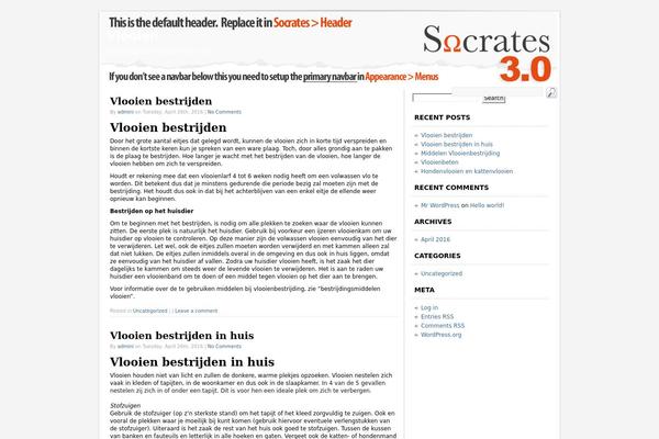 WordPress website example screenshot