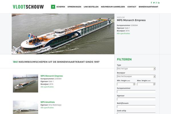vlootschouw.nl site used Vstheme