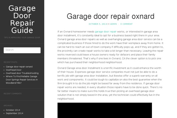 WordPress website example screenshot