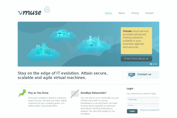 vmuse.com site used Vulcan-minimalist