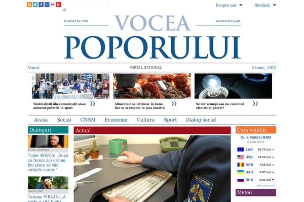vocea.md site used Vocea