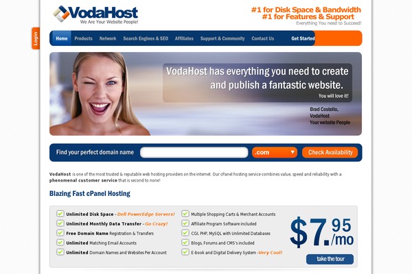vodahost.com site used Vodahost