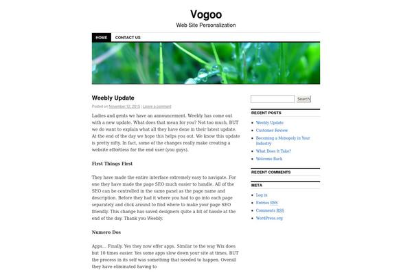 WordPress website example screenshot