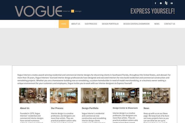 Vogue theme site design template sample