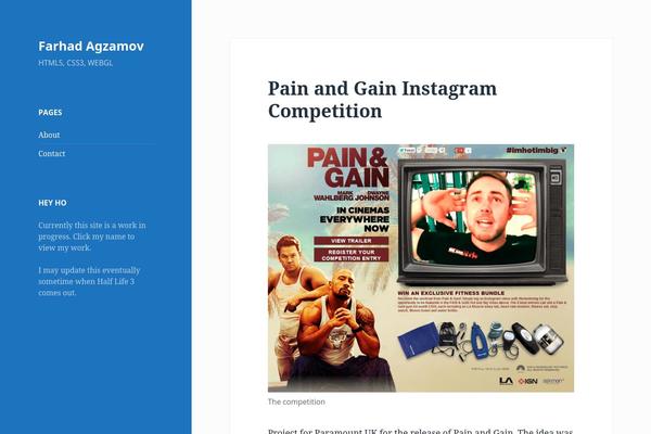 WordPress website example screenshot