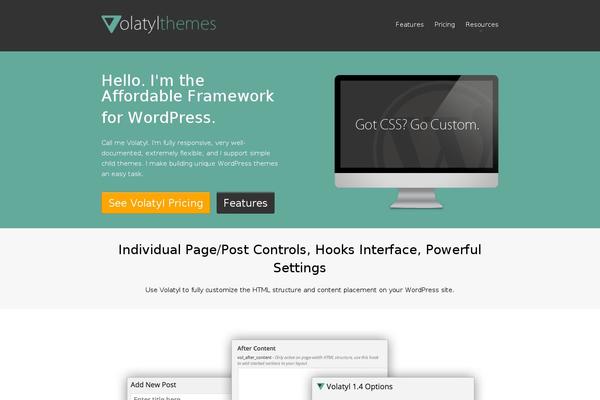 volatyl-child theme websites examples