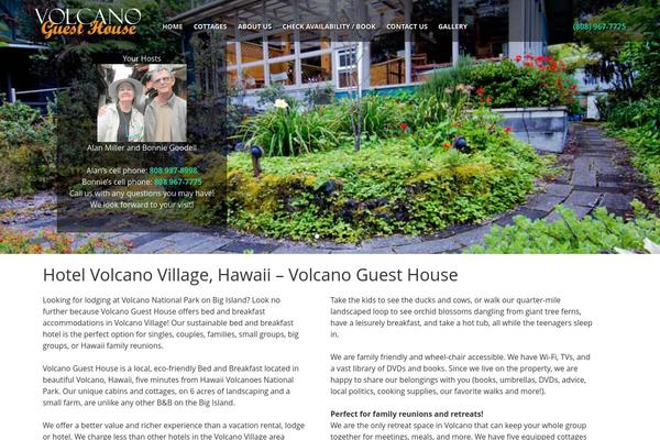 volcanoguesthouse.com site used Planum