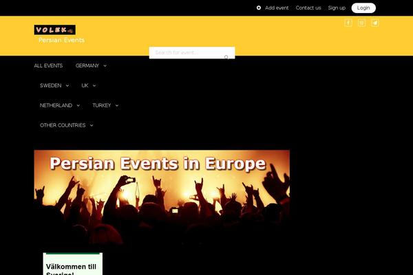 volek.se site used Event-listing