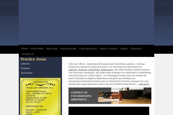 volklawoffices.com site used Volklawtheme