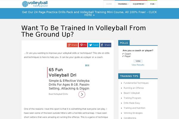 volleyball-training-ground.com site used Astra-volleyball-child