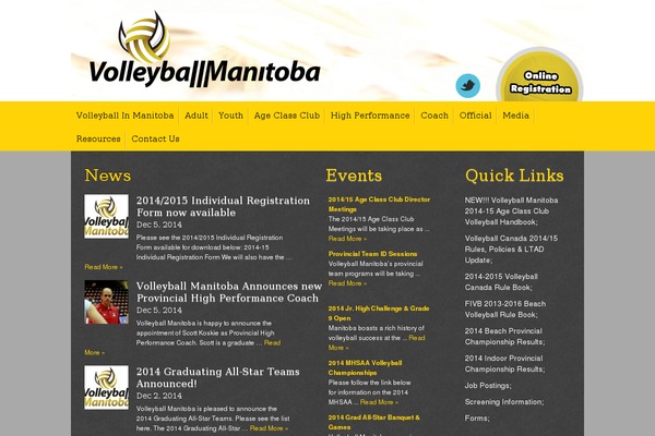 volleyballmanitoba.ca site used Volleyball