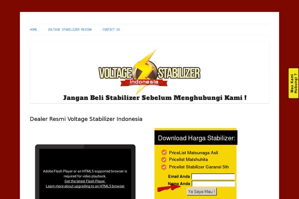 voltagestabilizerindonesia.com site used Landingpress-wp