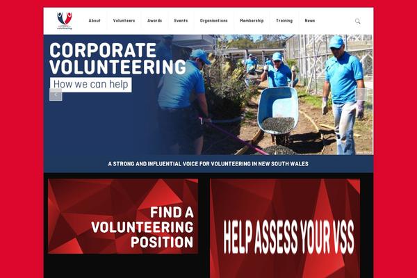 volunteering.com.au site used Thecenterforvolunteering