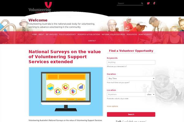 volunteeringaustralia.org site used Corporate-pro-master