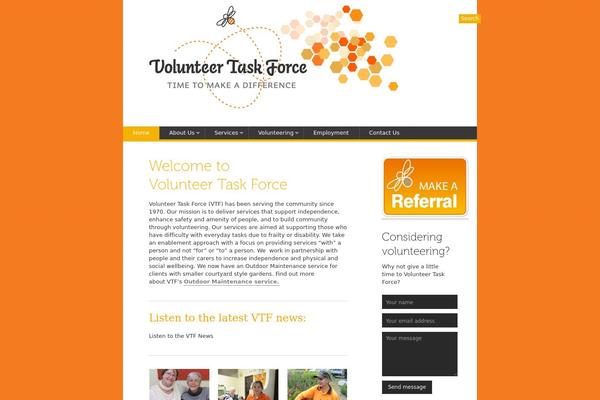 volunteertaskforce.org.au site used Sidelined