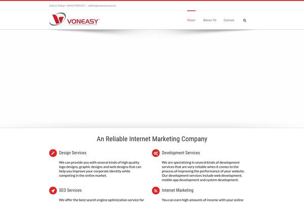 WordPress website example screenshot