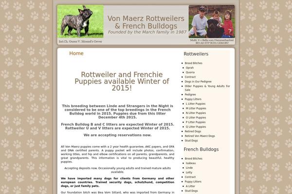 vonmaerzrottweilers.com site used Dog-lover