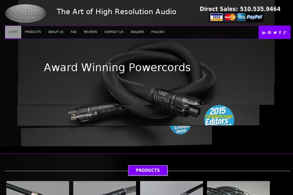 voodoocable.net site used Reverb