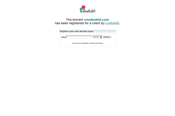 voodookid.com site used Livetodot