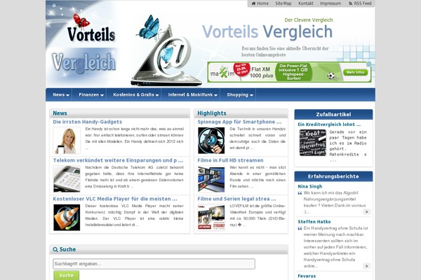 WordPress website example screenshot