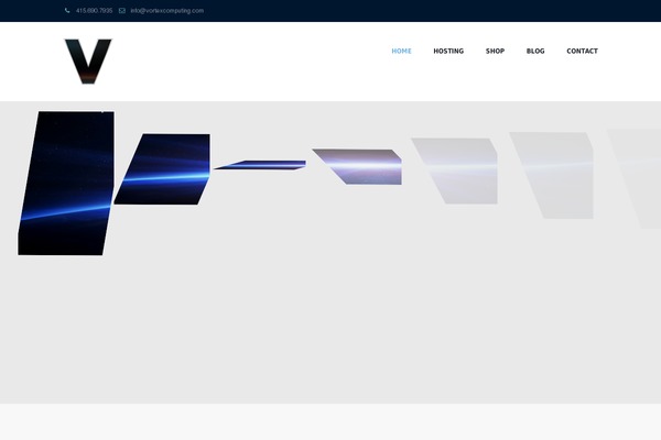 Vortex theme site design template sample