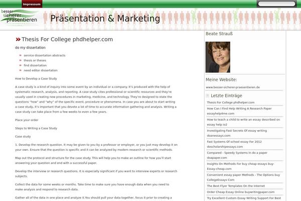 WordPress website example screenshot