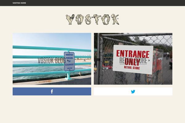 Vostok theme site design template sample