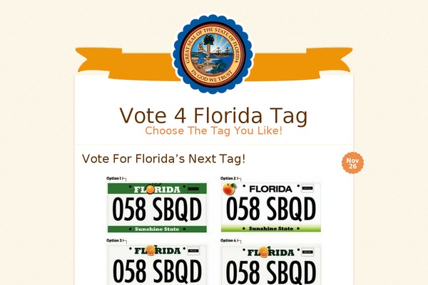 vote4floridatag.com site used Buttercream