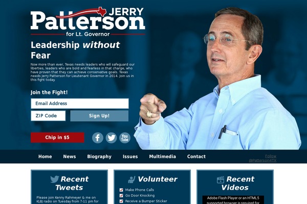 votepatterson.com site used Patterson