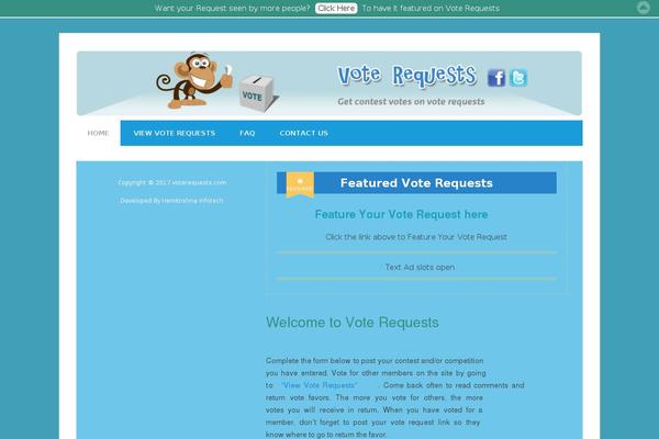 voterequests.com site used Lifestyle-pro-child