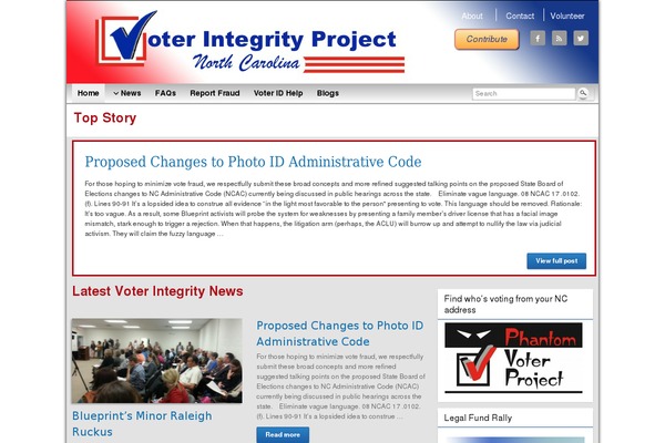 voterintegrityproject.com site used Graphene-child