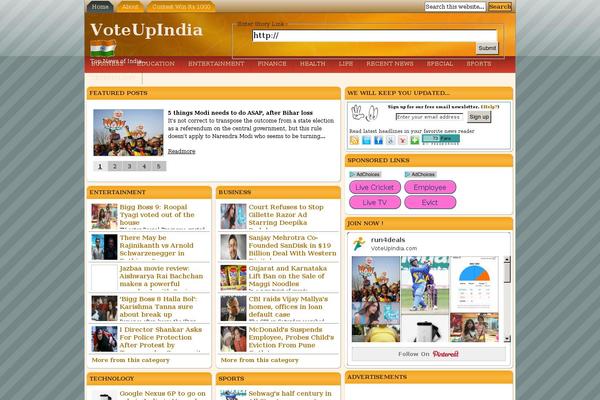 voteupindia.com site used Wp_010