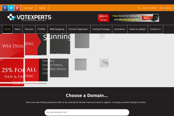 Envision theme site design template sample