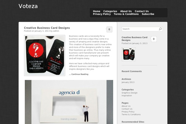 voteza.com site used Side Blog