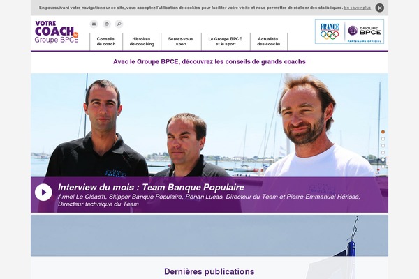 votrecoach.fr site used Mycoach