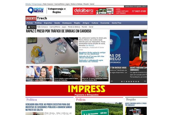 votunews.com.br site used Hotmagazine