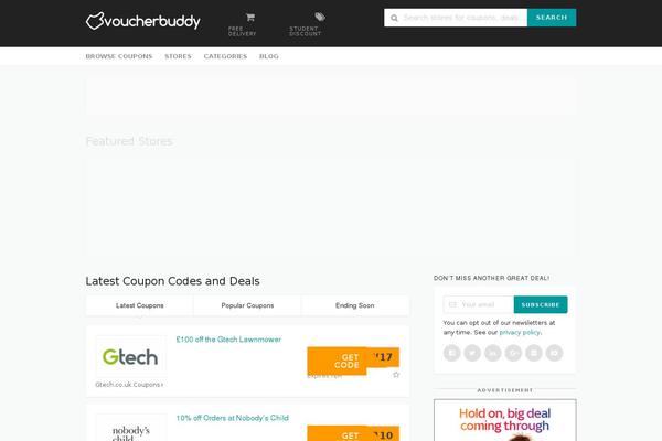 Wp-coupon theme site design template sample