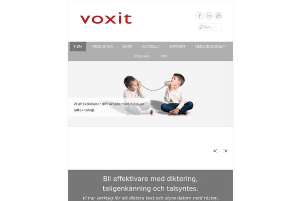 voxit.se site used Voxit