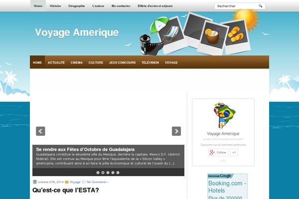 voyage-amerique.fr site used Photoblog