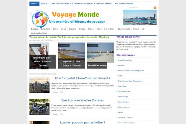 voyage-monde.fr site used Voyage