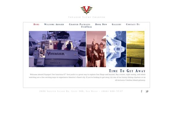 Voyager theme site design template sample