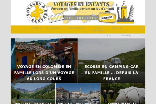 voyagesetenfants.com site used Zeen