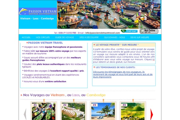 voyagesurmesurevietnam.com site used Canhdieu-theme