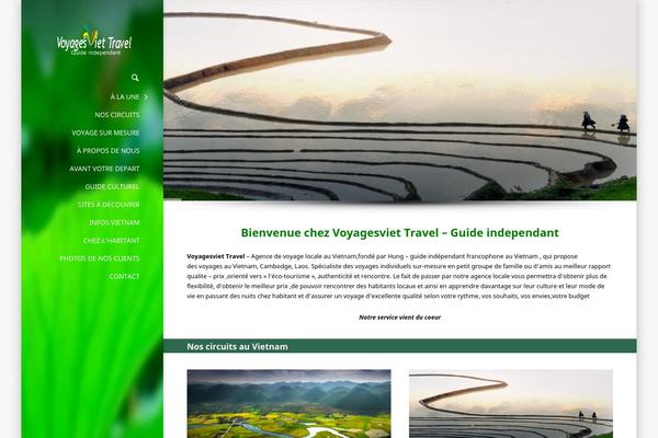 Vellum theme site design template sample