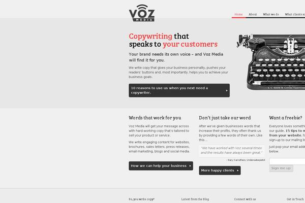 vozmedia.co.uk site used Voz