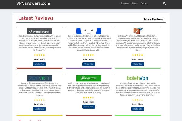vpnanswers.com site used Vpnanswers-2017
