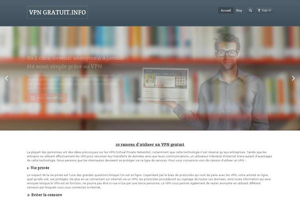 Academy theme site design template sample